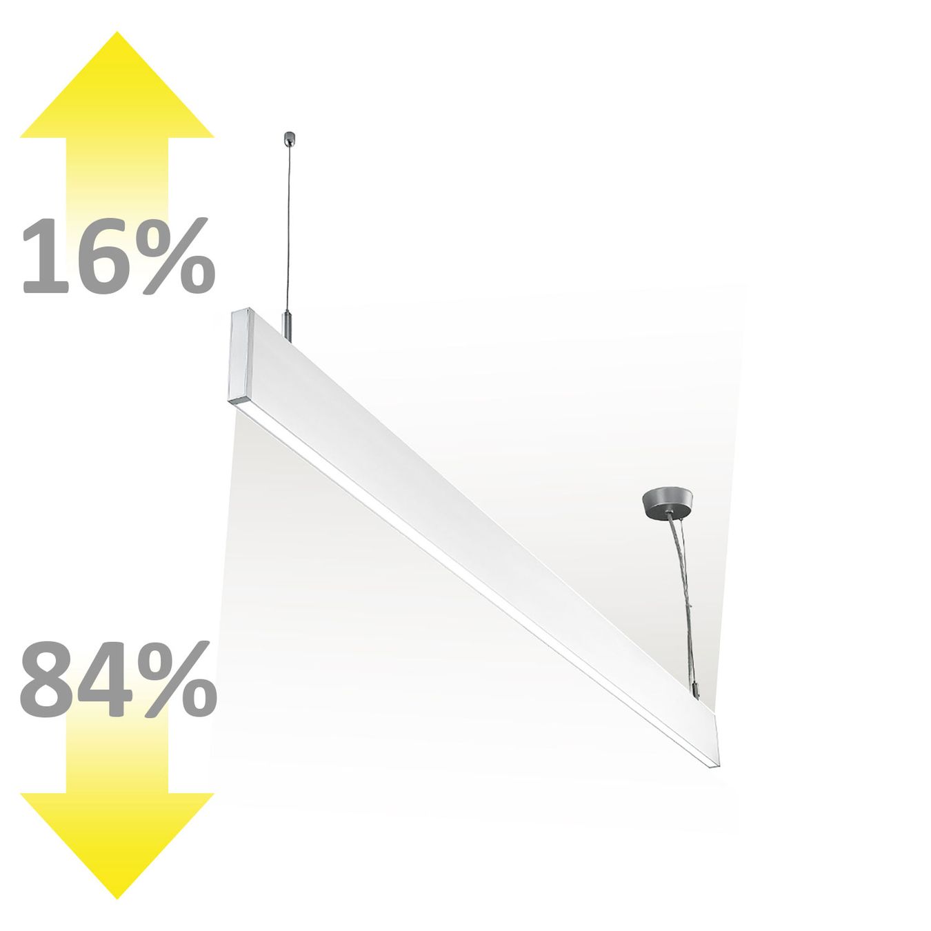 Lampadari & plafoniere: LED Pendelleuchte, Weiss, 60 cm Länge – Nuovo (secondo la descrizione) da Kreuzlingen venduto da Smart-Light 4