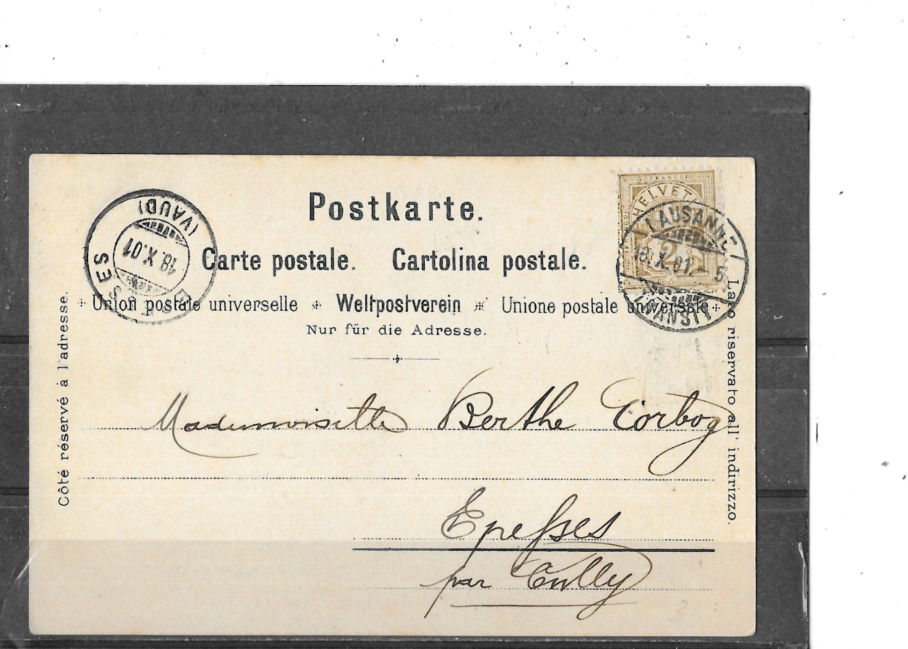Cartoline postali: Ansichtskarte Militär 1901 mit Kavallerie – Usato da Schocherswil venduto da Wilare 1