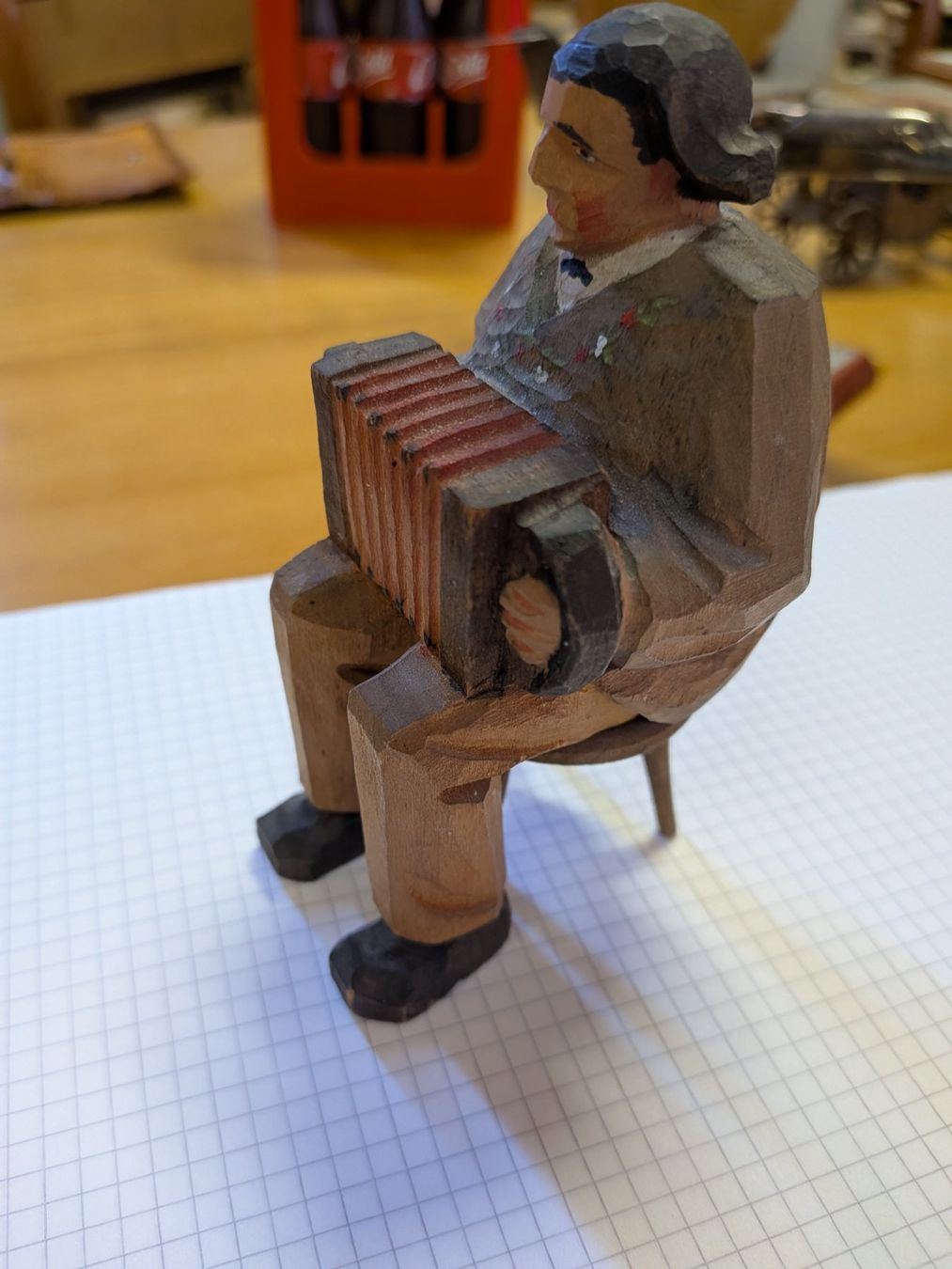 Figurines: Brienz Orgelispieler geschnitzt – D'occasion à Schönenwerd par kybi 1