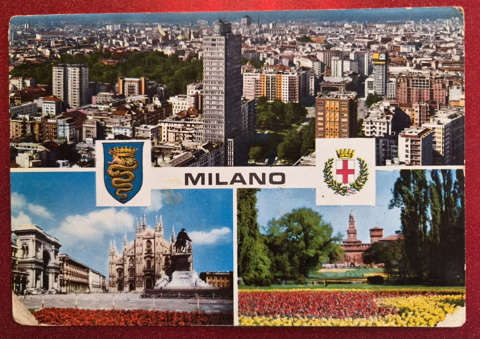 Ansichtskarten: Milano Stadtansichten 1964 – Gebraucht aus Melchnau von Arthurius