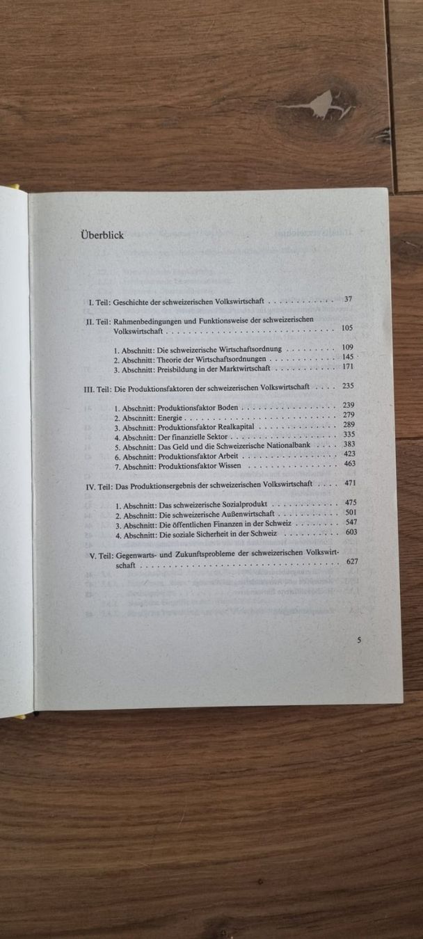 Libri: Die Schweizerische Volkswirtschaft - Kleinewefers, Pfister – Usato da Spiegel b. Bern venduto da sus_xj97 5
