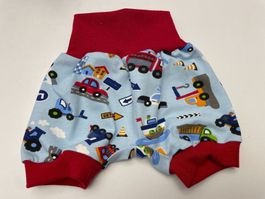 Kurze Pumphose Mitwachshose Fahrzeuge Auto Gr. 50/56 NEU