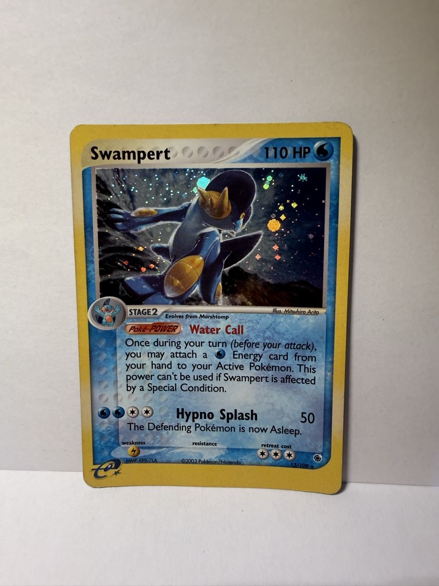 Pokémon Carte collezionabili: Swampert 13/109 Ruby and Sapphire Holo - played – Usato da Lugano venduto da ktm_7jr7