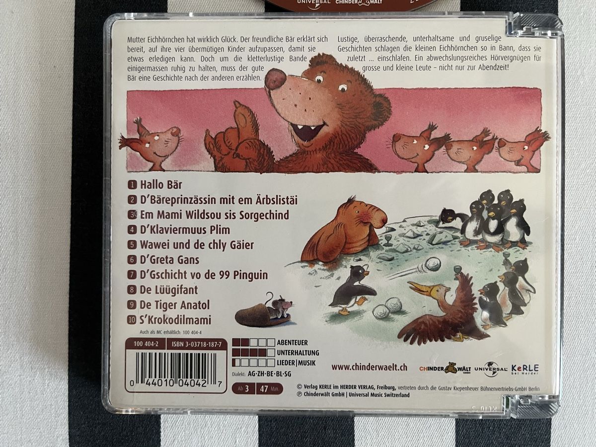 CD: Bäregschichte-Schwiizerdütsch – Usato da Rorschacherberg venduto da Artmaru 1