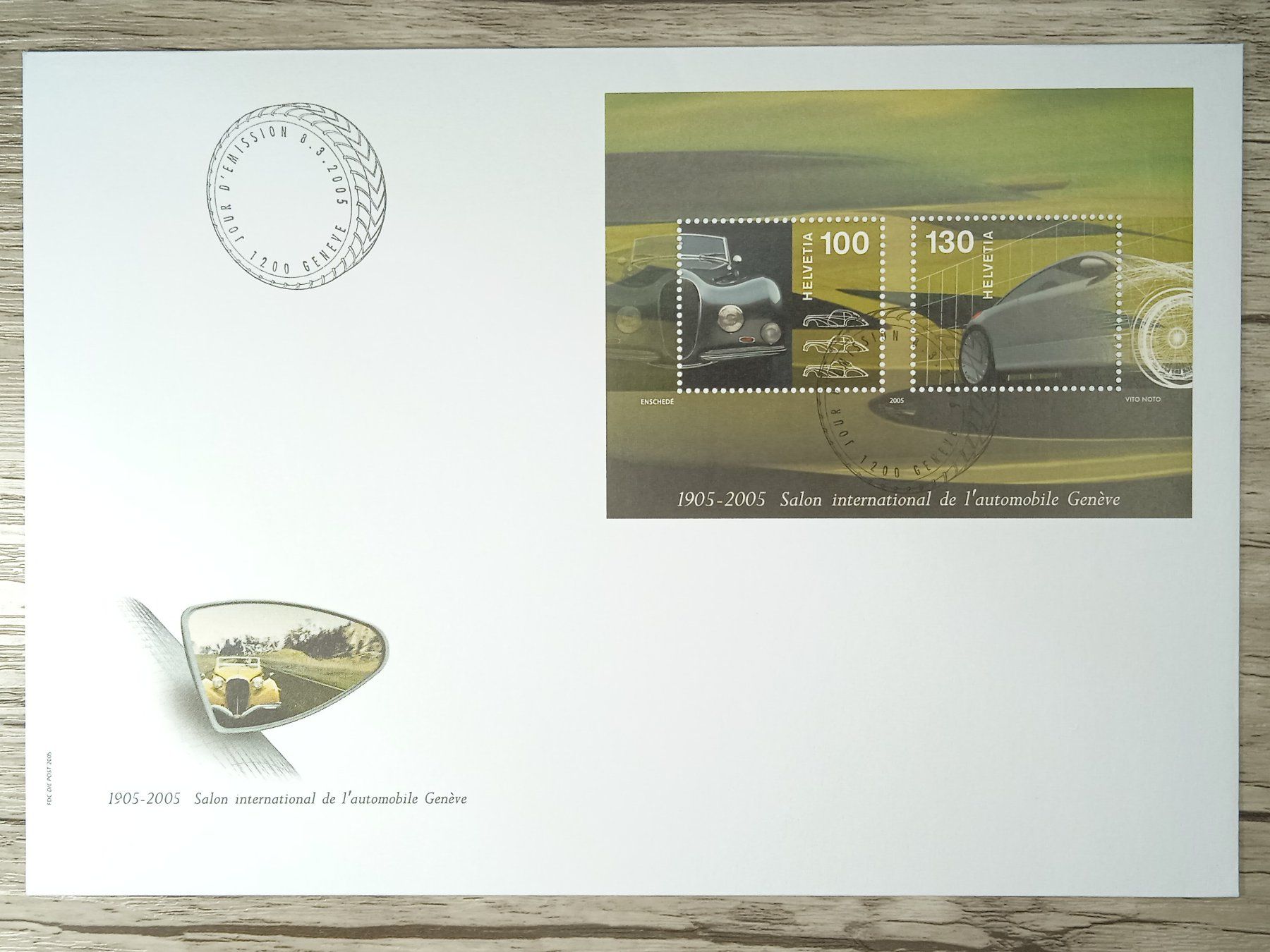 Tutti i francobolli: TR12 Enveloppe + Timbre Suisse 2005 – Usato da Cousset venduto da Patrick_Collections