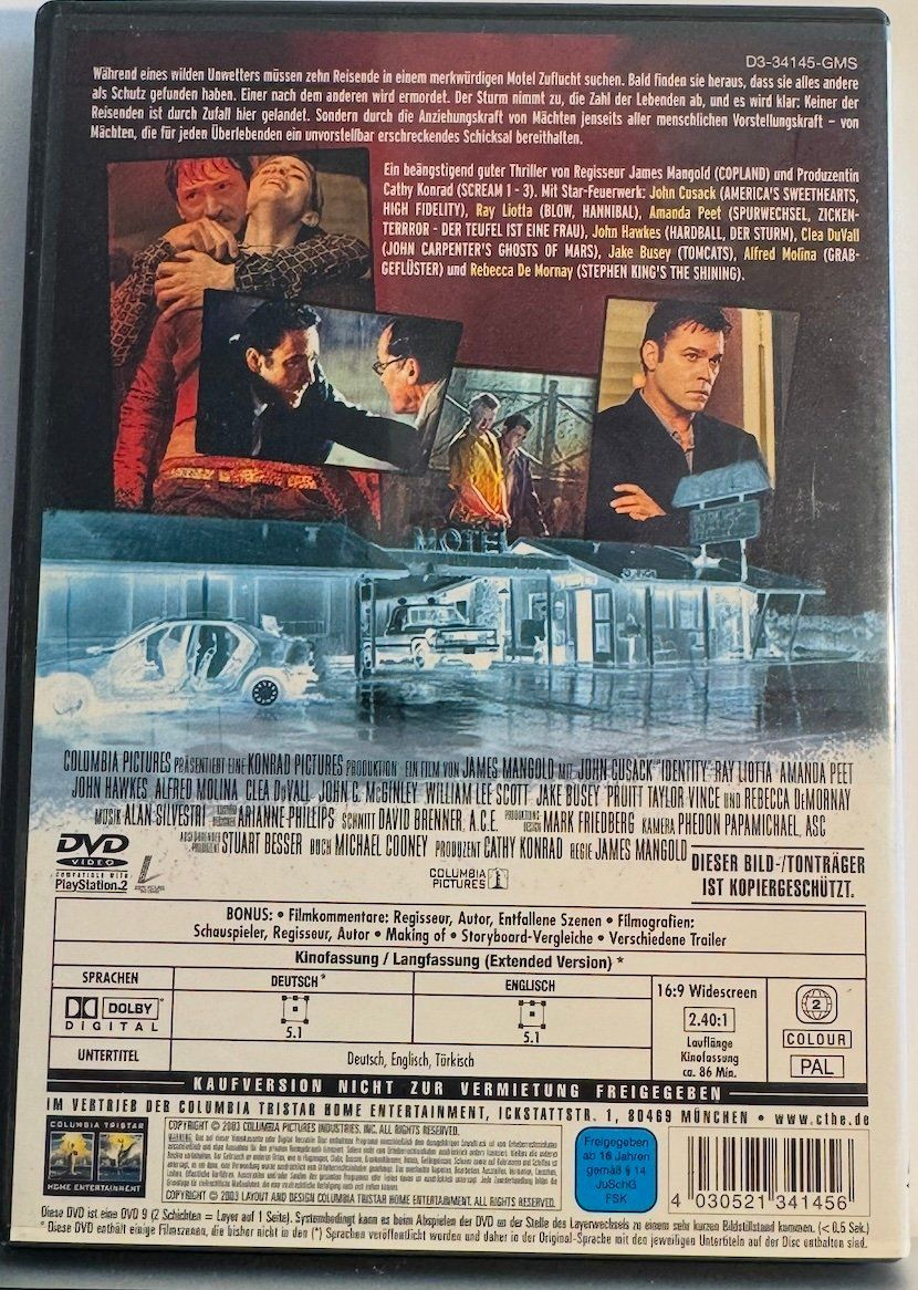 Tutti i DVDs: DVD  IDENTITÄT – Usato da Wisen venduto da gigisna 2