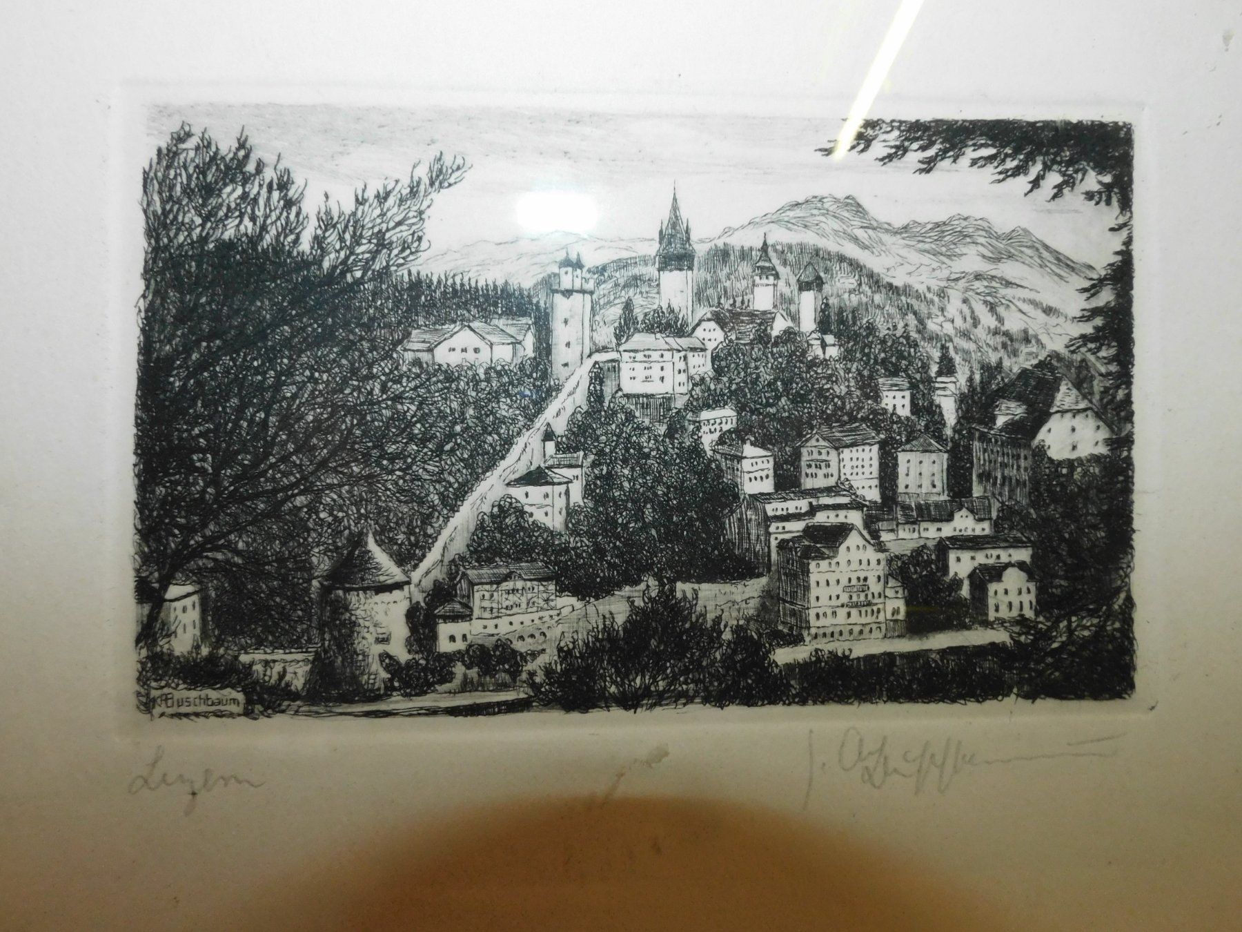 Grafica & Litografie: Litho Radierung antik handsigniert v Luzern – Usato da Sursee venduto da 76 5