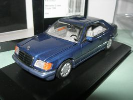 Mercedes-Benz E-class Coupé 1994 blue * Minichamps 1:43