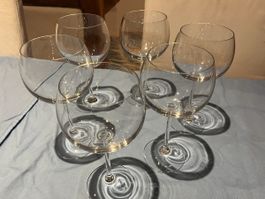 6 tolle Weingläser mit schönem Klang