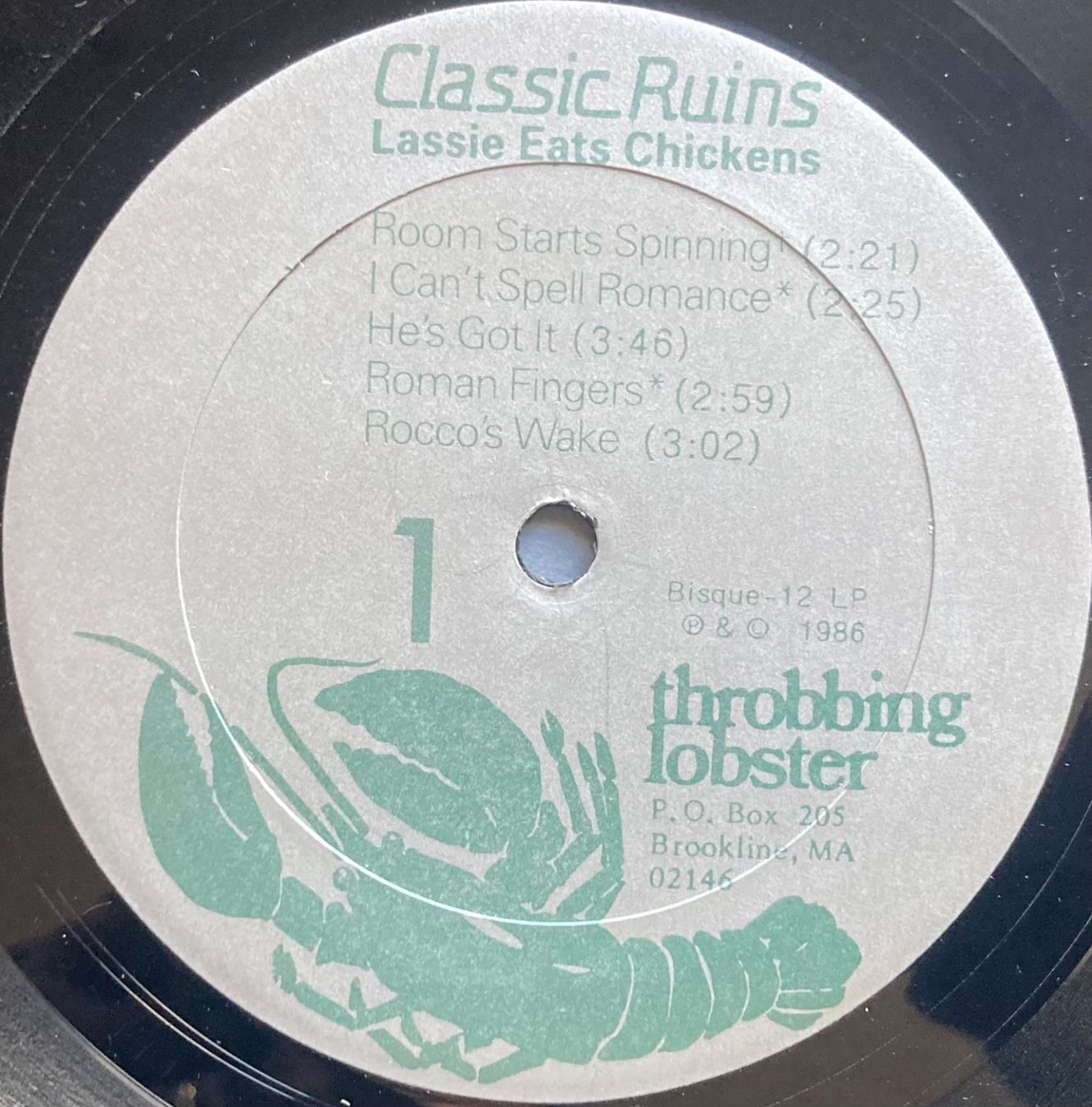 Dischi in vinile: CLASSIC RUINS - LASSIE EATS CHICKENS – Usato da Poliez-Pittet venduto da Newtown-Records 2