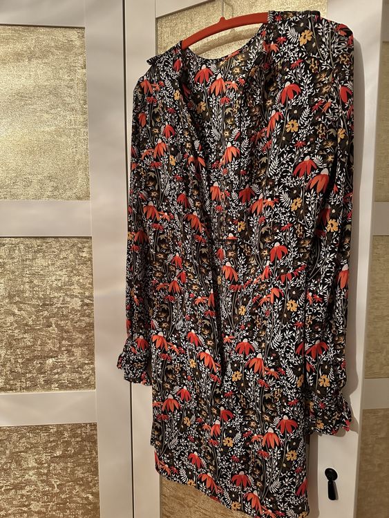 TOPSHOP georgette floral dress 8