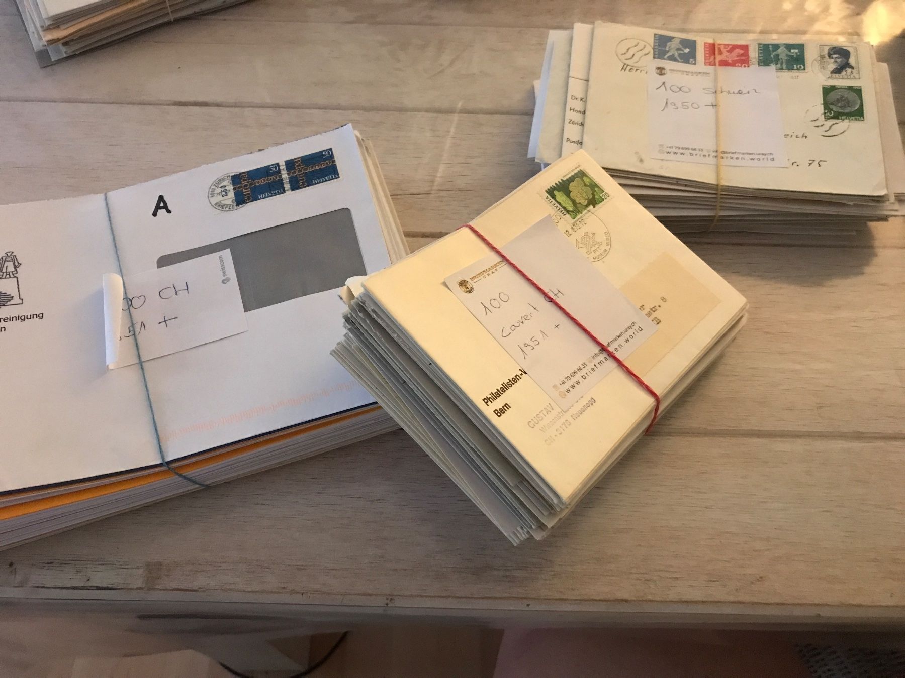 Alle Briefmarken: 1000 Couverts mit CH-Frankatur - ab 1950 – Gebraucht aus St. Gallen von Setin 1