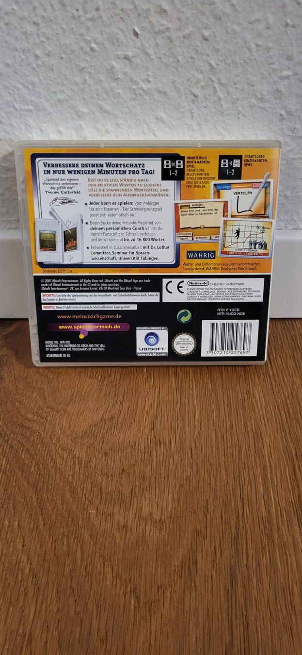 Nintendo Spiele: Nintendo DS - Mein Wortschatz- Coach – Gebraucht aus Münsingen von Heroism2010 1