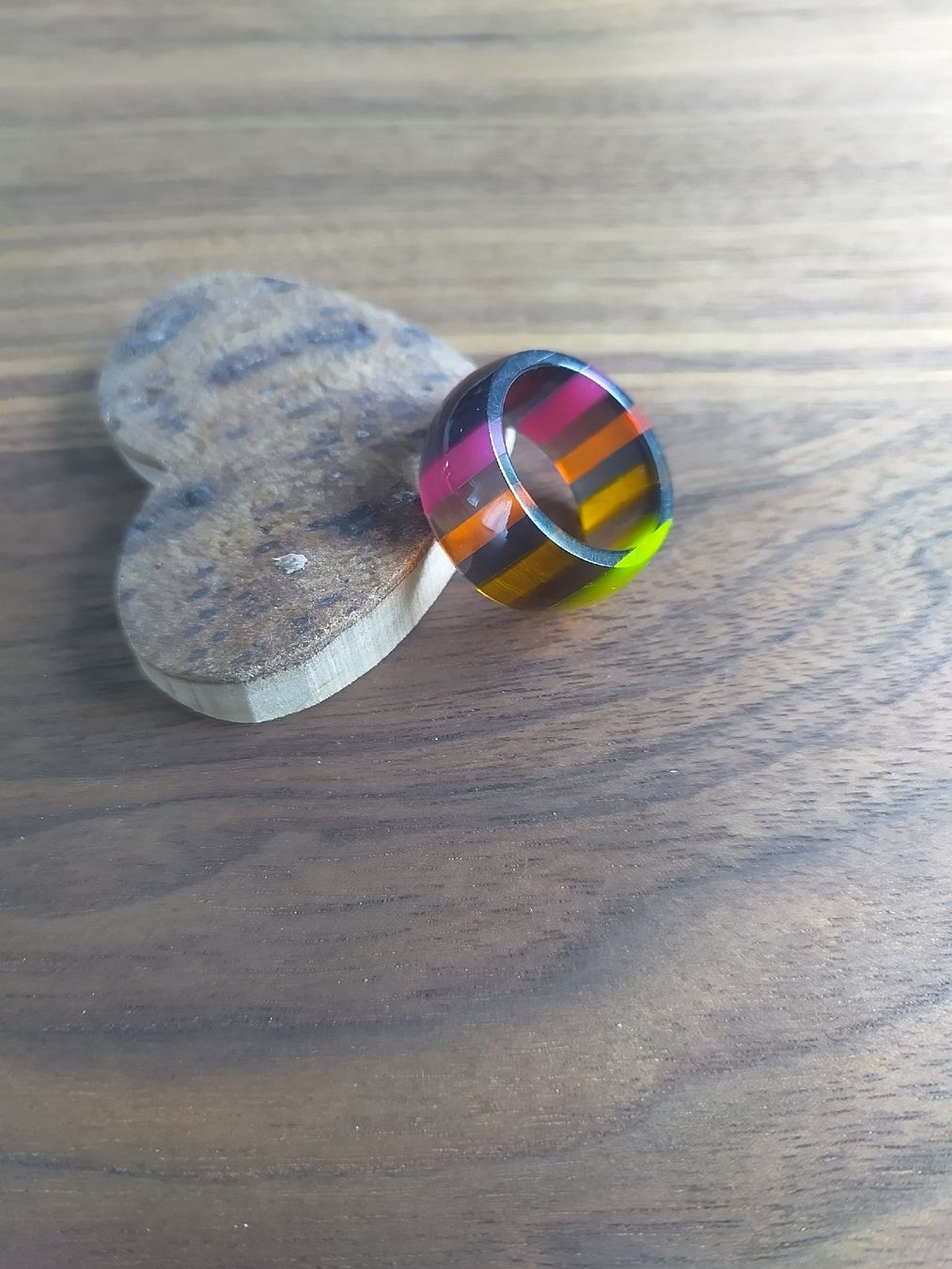 Anelli: Bunter Statement Ring,  19mm Innendurchmesser, Sommer! – Usato da Hauptwil venduto da boh_f9ck