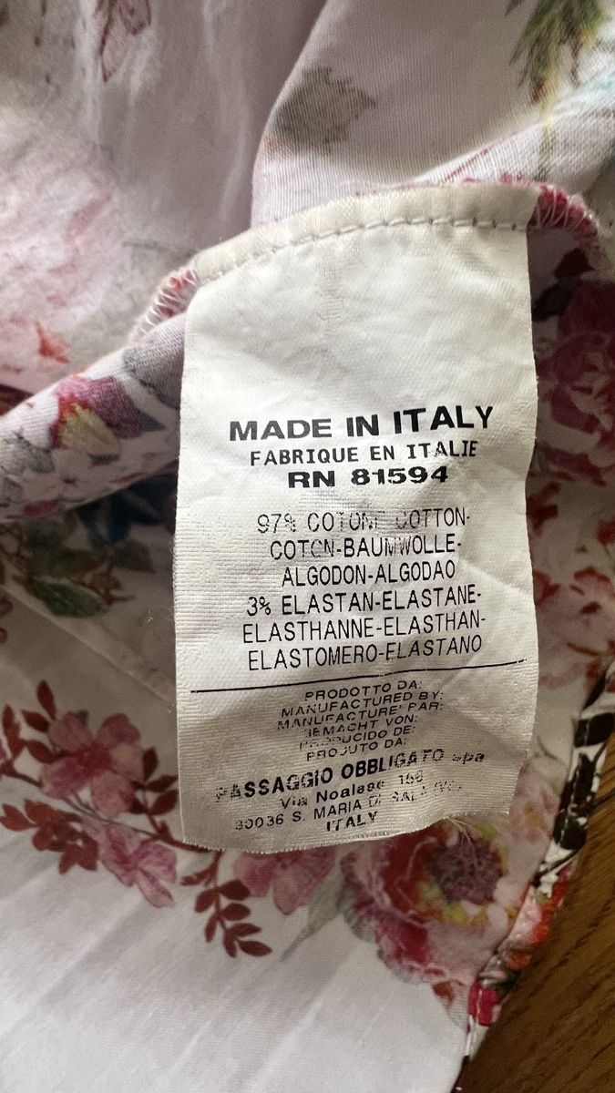Camicette: Mara Camicie Bluse, Italienische Baumwolle mit Blumenmuster – Nuovo (secondo la descrizione) da Rütihof venduto da Rosy13 3