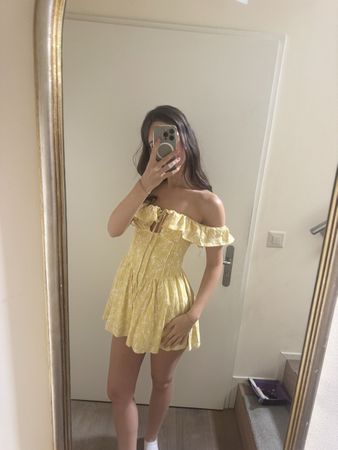 NEVER WORN Peppermayo yellow mini dress 34 EU