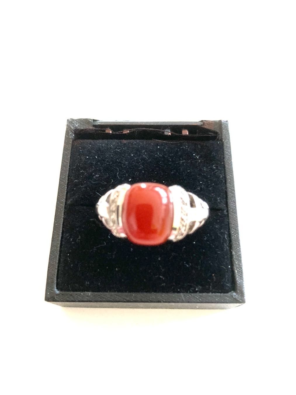 Anelli: Ring Karneol 925 Sterling Silber rhodiniert – Nuovo (secondo la descrizione) da Moosseedorf venduto da jfr_7zzy