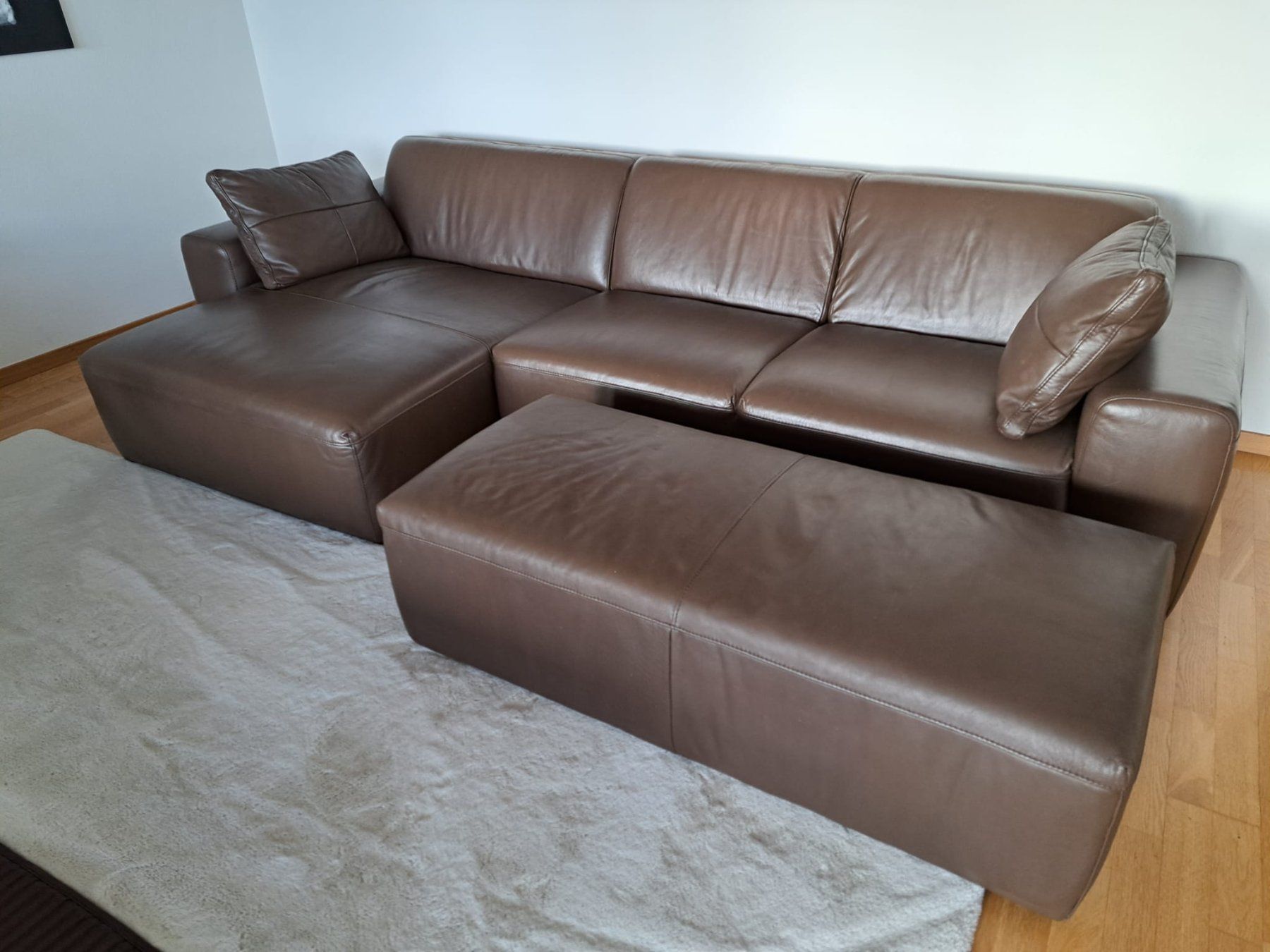 Interio Divani: Elegante Leder Couch -  braun – Usato da Männedorf venduto da ste_9lfs 1
