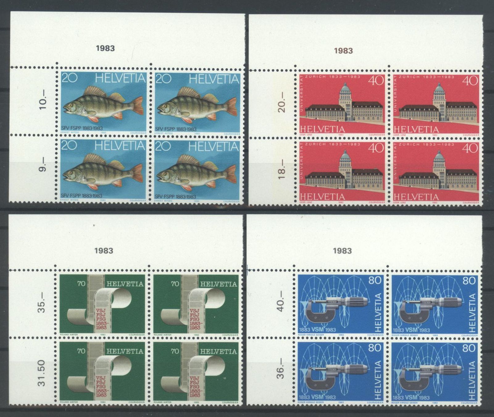 Tutti i francobolli: 1983, Sonderpostmarken I ** – Usato da Willisau venduto da Vollstempel
