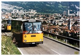 Chur Malixerstr. Postauto Saurer RH525-25 Foto Poster 50x70
