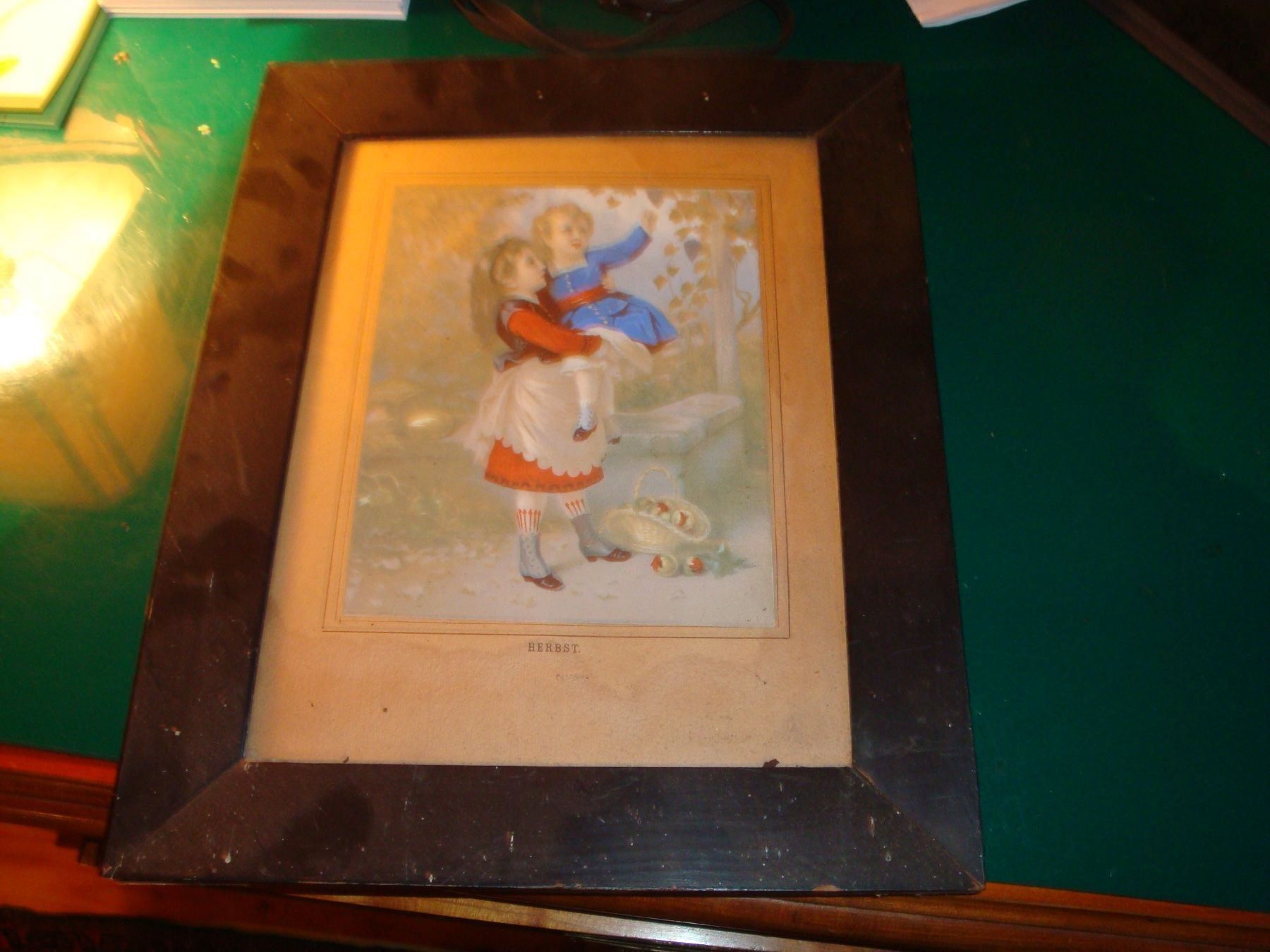 Foto & Immagini: Farblithographie, 19. Jahrh., "Herbst" – Usato da häusernmoos venduto da buc_8ftk