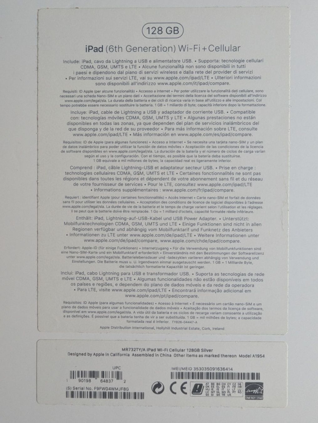 Apple Tablet PC: iPad 6.Gen A1954 - top Zustand - ab 1.- – Usato da Kreuzlingen venduto da Herrnielsen 2