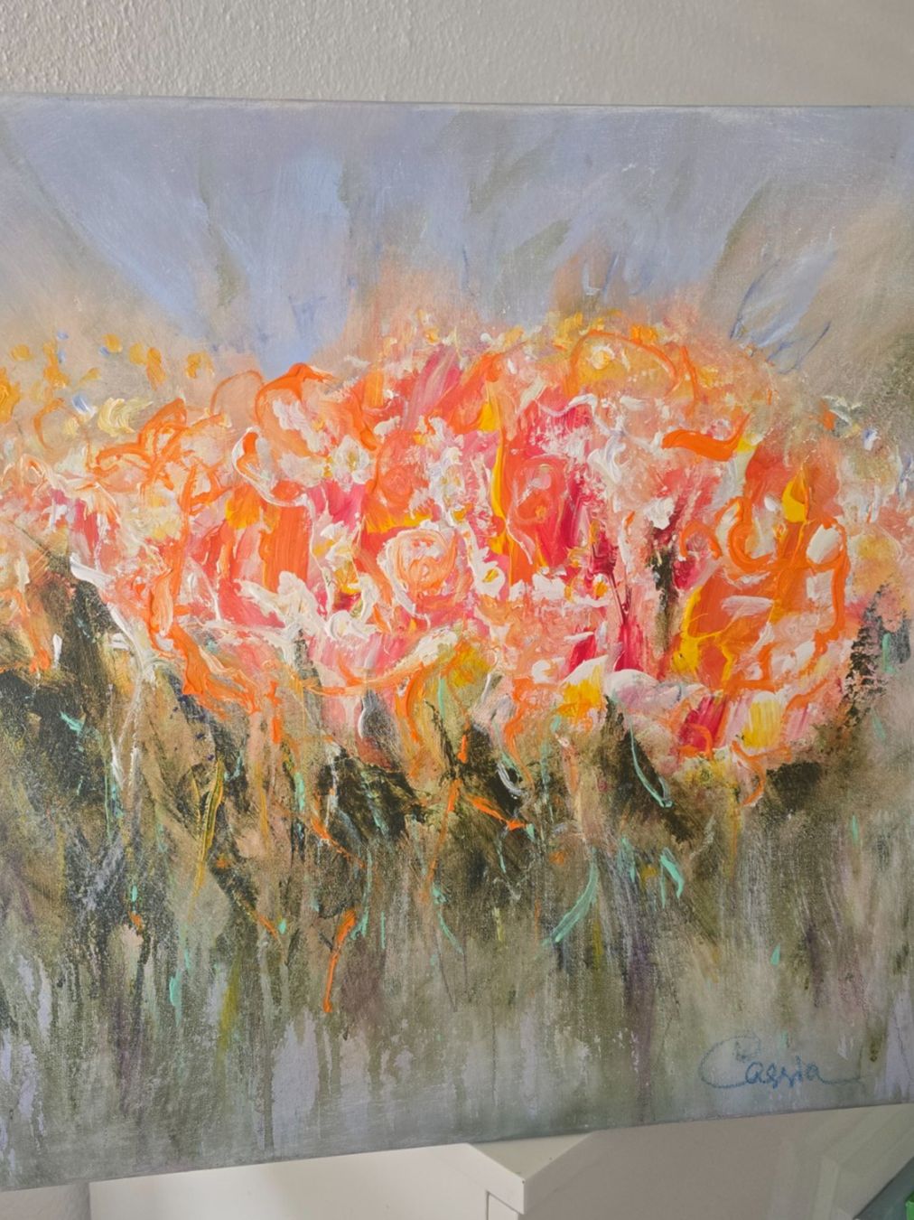 Gemälde: Acrylgemälde auf Leinwand 50x50 cm, Unikat!!! – Neu und originalverpackt aus Beinwil am See von Superchance 4