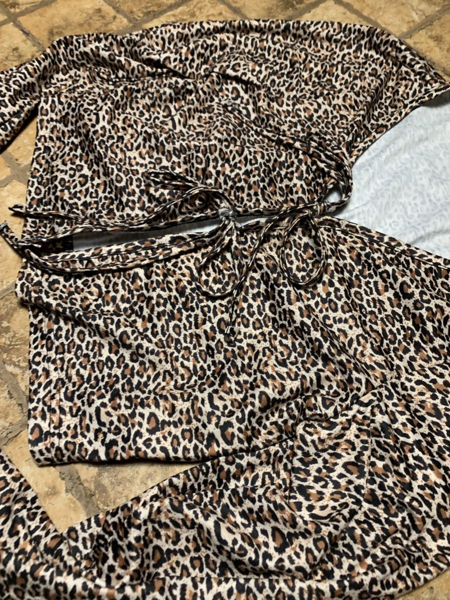 Giacche: Chic Cardigan con laccetti- cotone leopardato-1 size – Nuovo (secondo la descrizione) da Gordevio venduto da LanaZimm 6