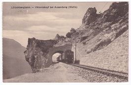 Lötschbergbahn - Vikotoriakopf bei Ausserberg (Wallis)  1914
