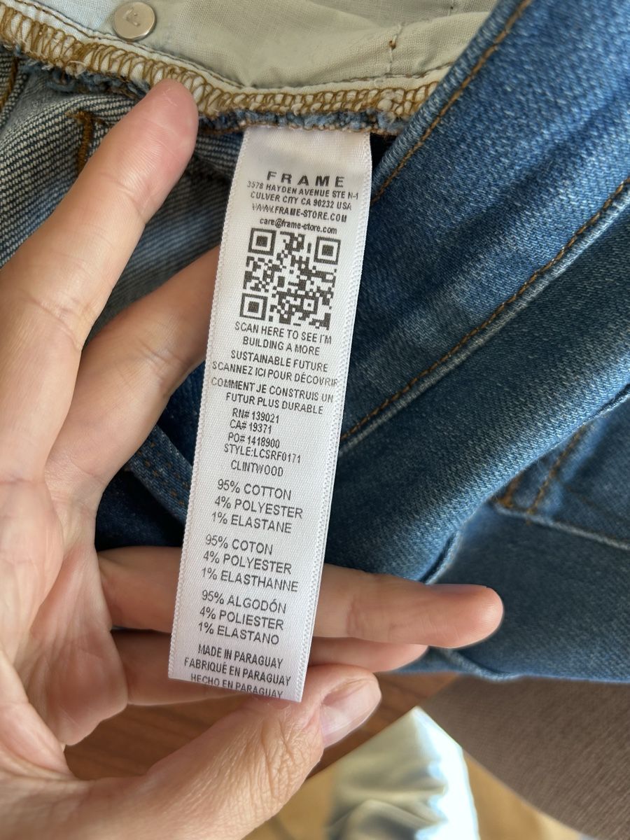 Jeans: Short en jean Frame 28 neuf – Nuovo (secondo la descrizione) da Genève venduto da Sarahchge 5