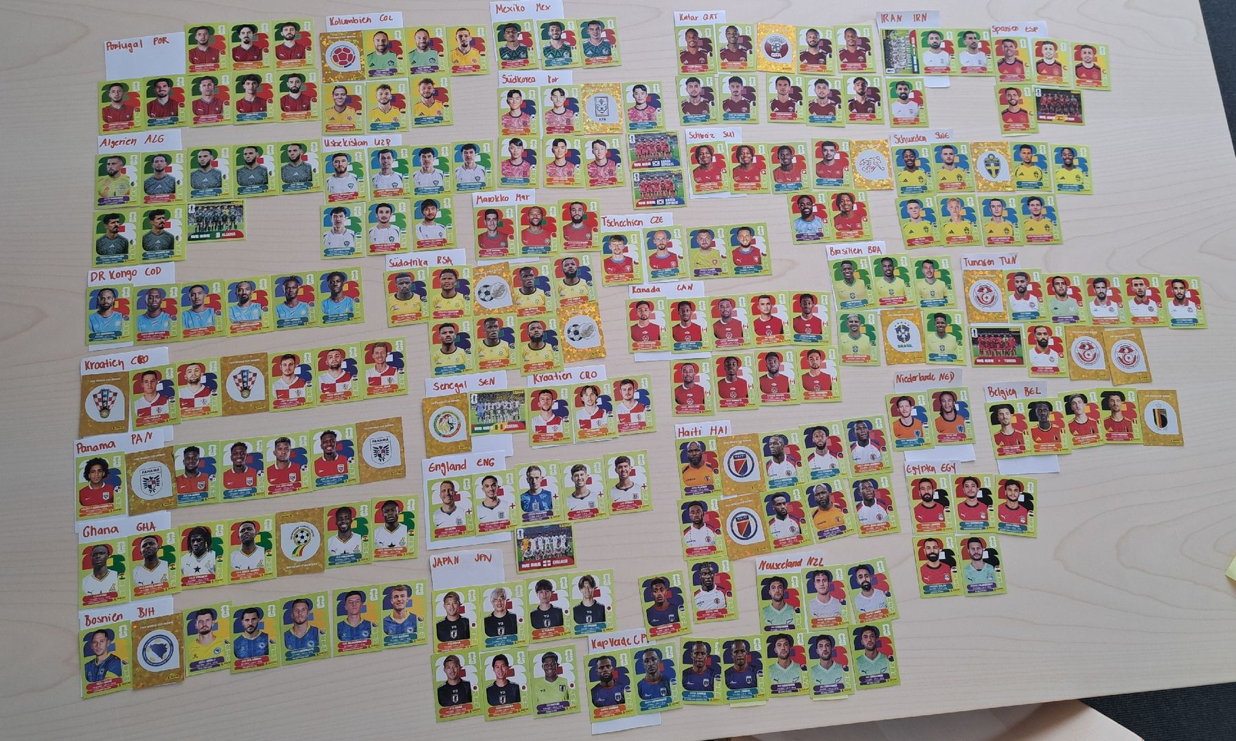 Panini Sammelbilder & Trading cards: Panini Sticker Sammlung WM 26 350 Paninis – Gebraucht aus bazenheid von salerno007 2