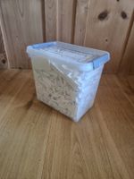 2.9 Kilo Legosteine - Weisse Teile, 3 kg, mit Box.