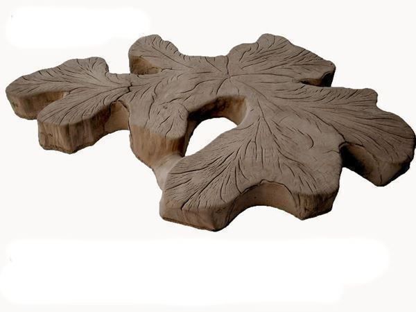 Mineralien & Heilsteine: Beton Trittstein-Wurzel mit Holzstruktur – Neu (gemäss Beschreibung) aus Herbetswil von AHA-Garten 3