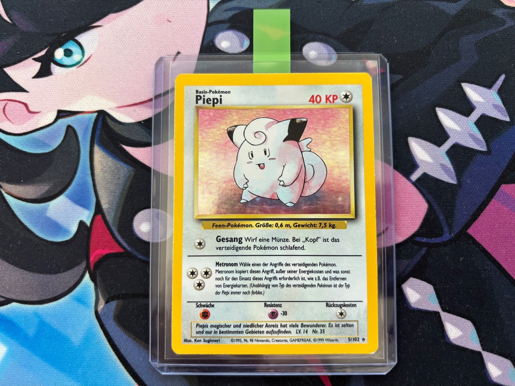 Pokémon Sammelbilder & Trading cards: 1999 POKEMON Piepi Holo Base Set 05 – Gebraucht aus Wilen (Sarnen) von Seeungeheuer