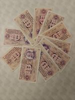 Alte 10Fr. Schweizer Banknoten 10 Stück gebraucht 60/70 Jah.