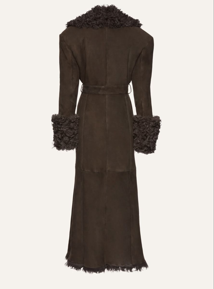 Cappotti: Long Suede Shearling belted Coat – Nuovo (secondo la descrizione) da Genève venduto da val_rp9x 1