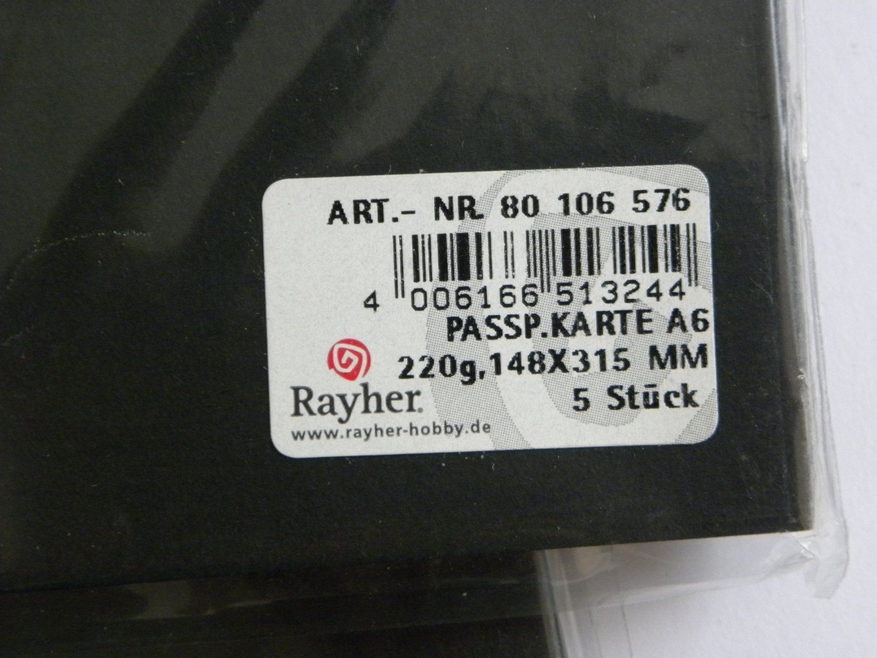 Kit bricolage: 20 Karten A6, Passepartout, schwarz – Nuovo e nell'imballaggio originale da Walterswil SO venduto da Jerry_maus 1