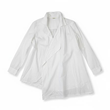 Chemise Limi feu longue asymétrique blanche coton S #P32