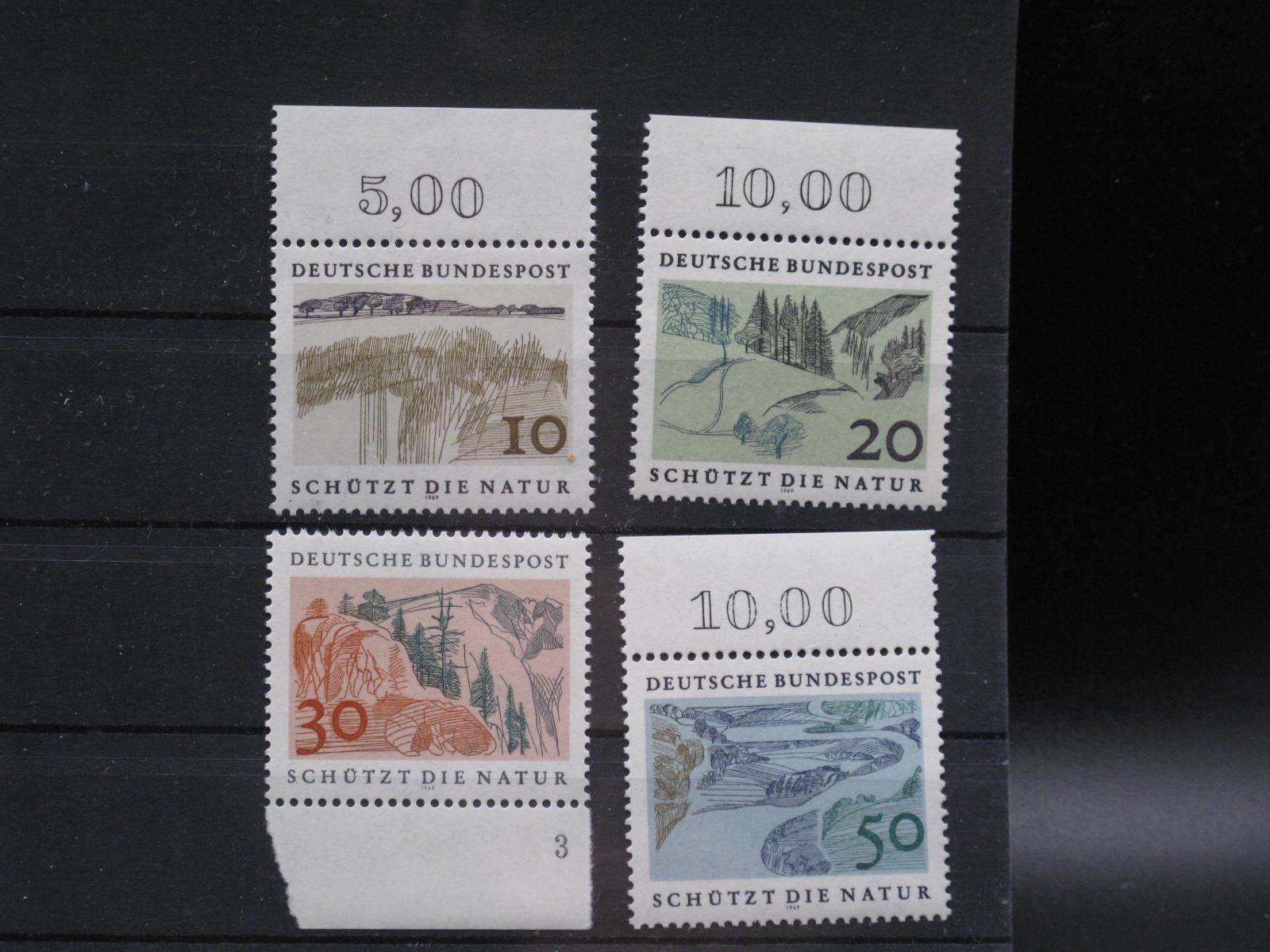 Tutti i francobolli: BRD 1969 Naturschutzjahr 1970 ** – Usato da Wil SG venduto da fva01