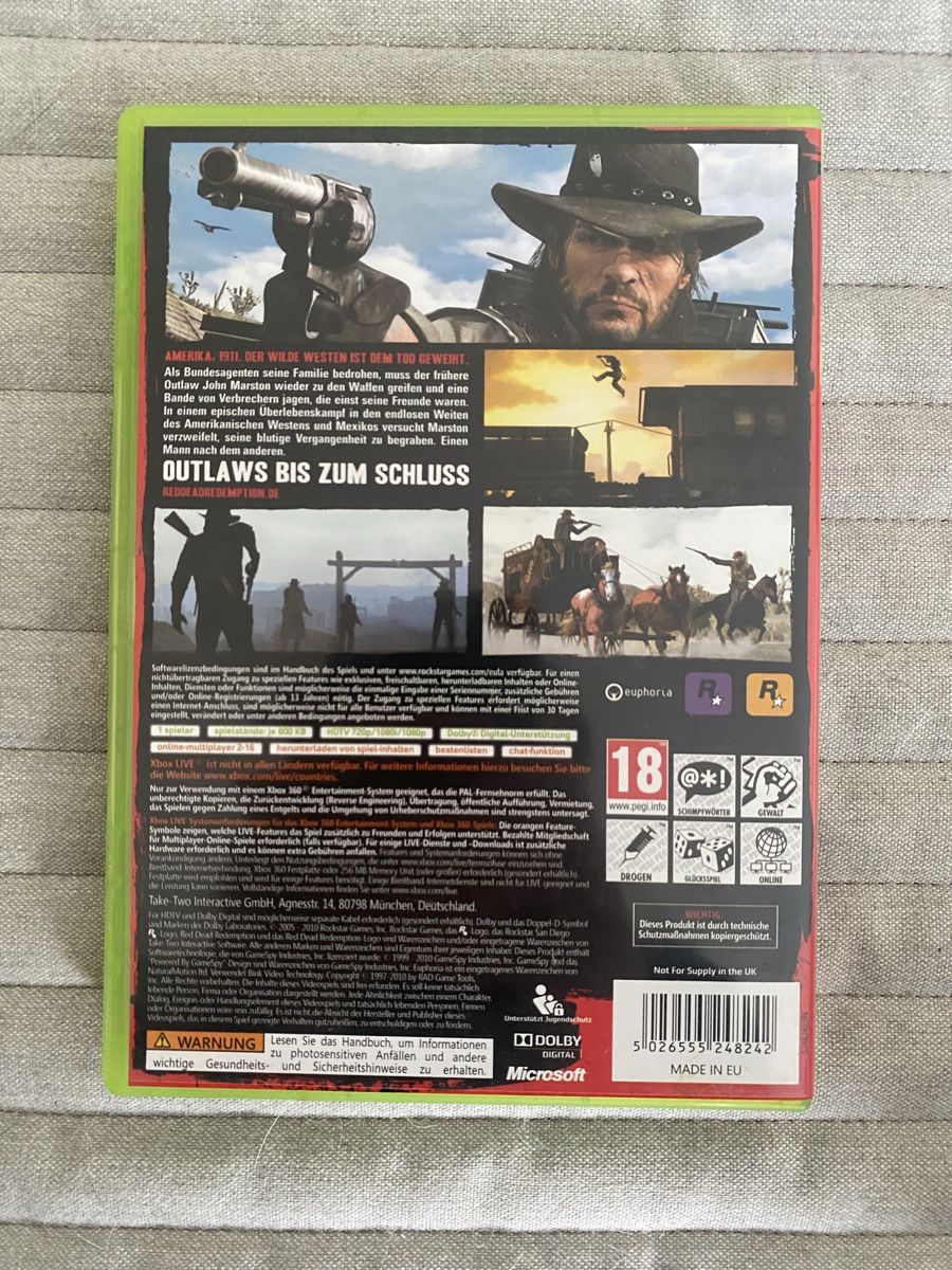 Microsoft Giochi: Red Dead Redemption für Xbox 360 – Usato da Thunstetten venduto da Virus_33 2