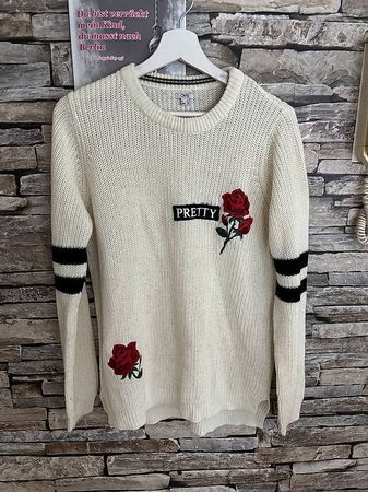 Pullover Gr. S mit Rosen