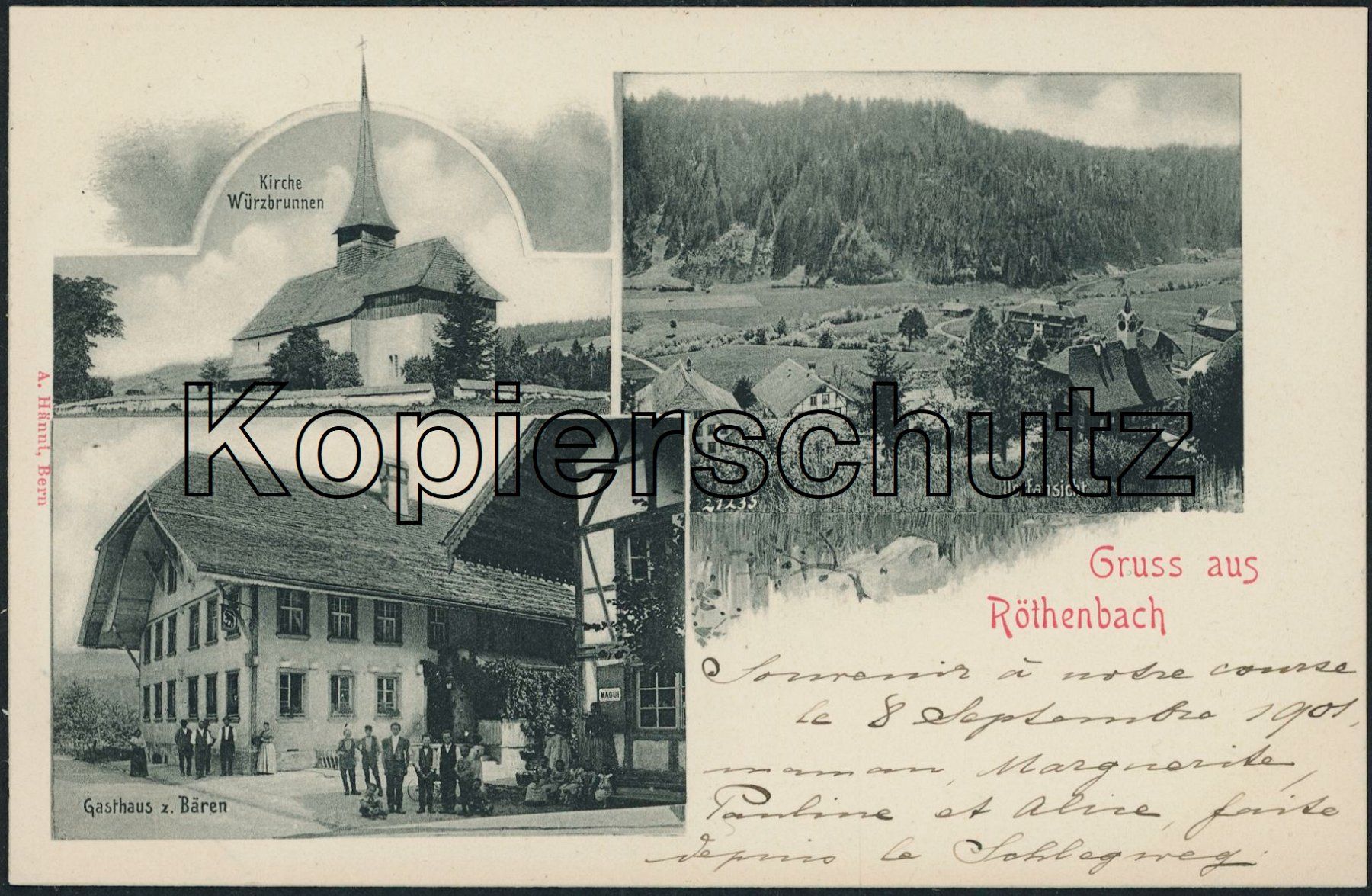 Cartoline postali: BE Röthenbach im Emmental – Nuovo (secondo la descrizione) da Schindellegi venduto da Jonathan77