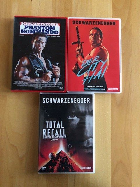Tutti i DVDs: 3 x Arnold Schwarzenegger – Usato da Bubikon venduto da cinerama01
