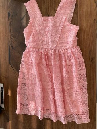 Traumhaftes Sommerkleid  Designer Spitzenkleid Bardot Junior