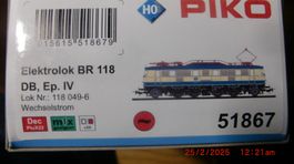 Piko BR118 DB 51867 Mfx für Märklin