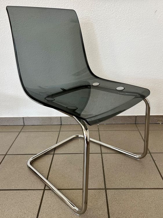 4 Vintage Ikea Tobias Plexiglas Stühle Freischwinger Kaufen auf Ricardo