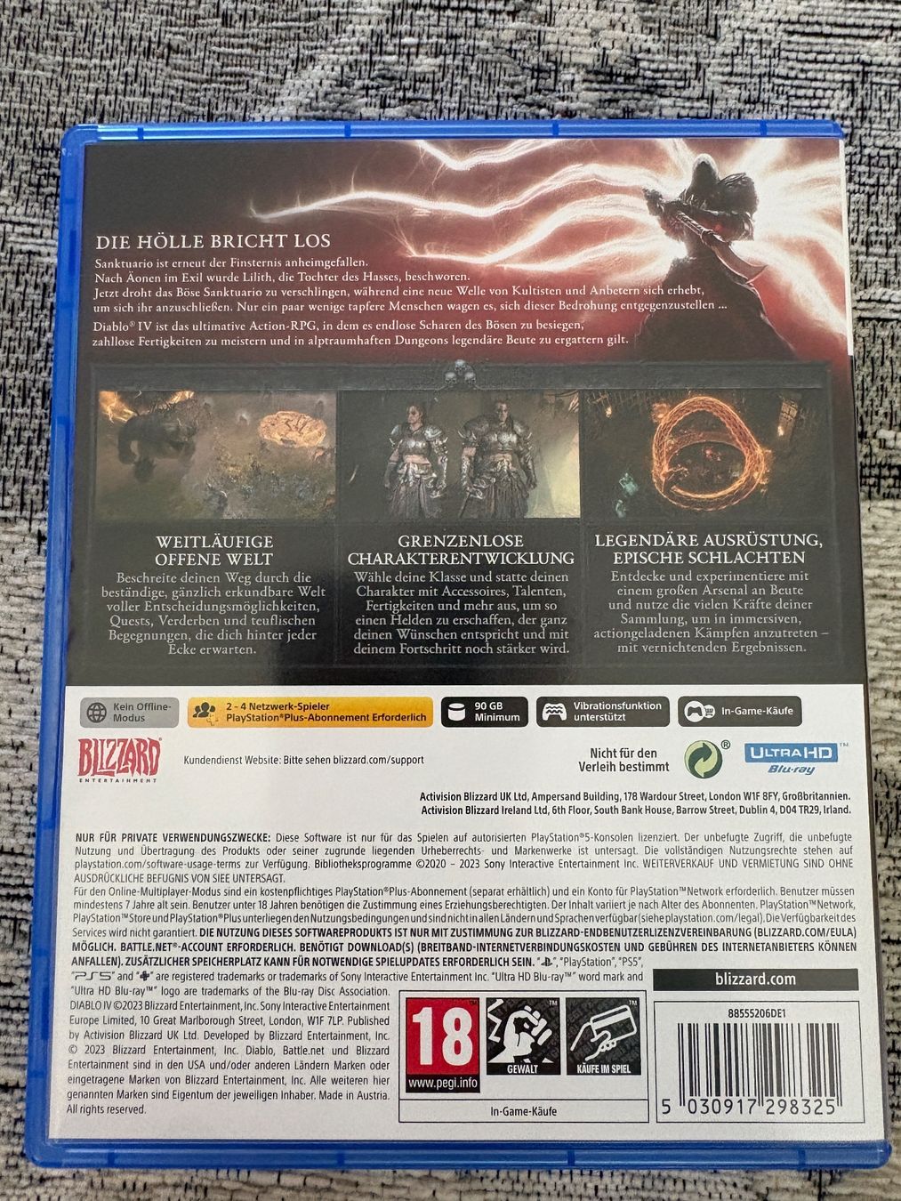 Sony Spiele: Diablo IV ps5 – Gebraucht aus Derendingen von Waldemar1405 1