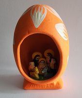 Mini Krippe Reisekrippe Retablo Weinachten Südamerika, Neu