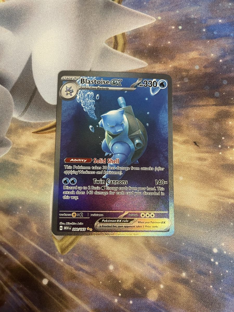 Pokémon Carte collezionabili: Pokémon Blastoise ex SIR 151  – Usato da Breitenbach venduto da KithusPokeKingdom