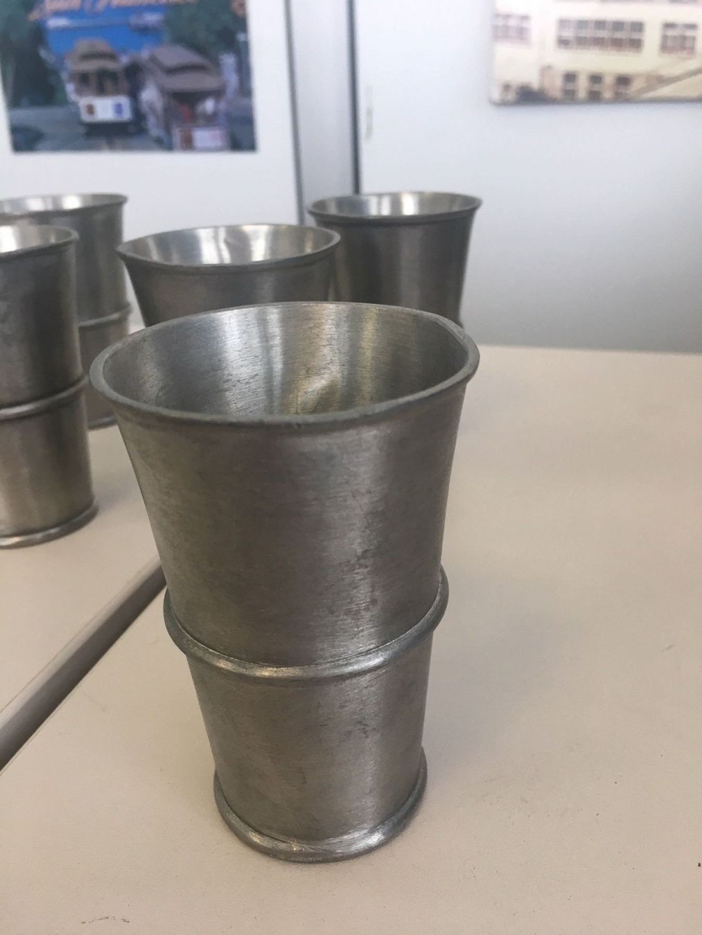 Tassen: Zinnbecher aus Feinzinn ! – Gebraucht aus Brügg BE von schwimmer01 1